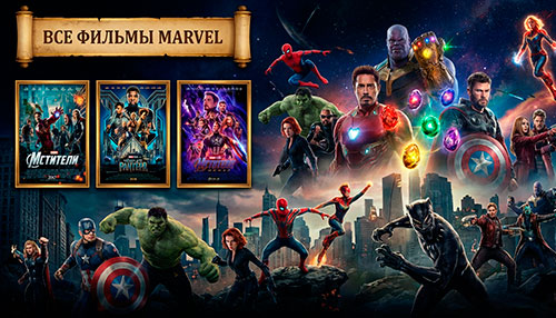 Подборка: Все фильмы Marvel